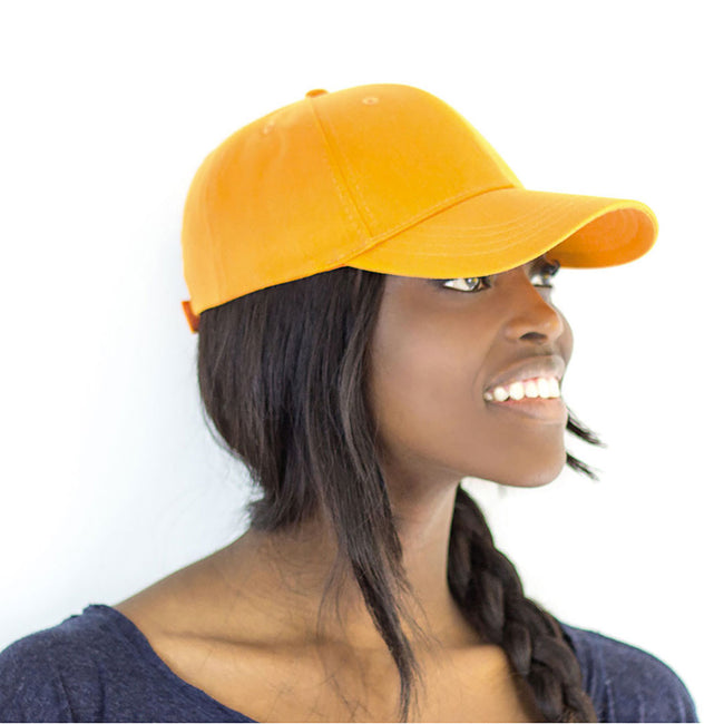 Yellow - Back - Atlantis Zoom Sports 6 Panel Baseball Cap