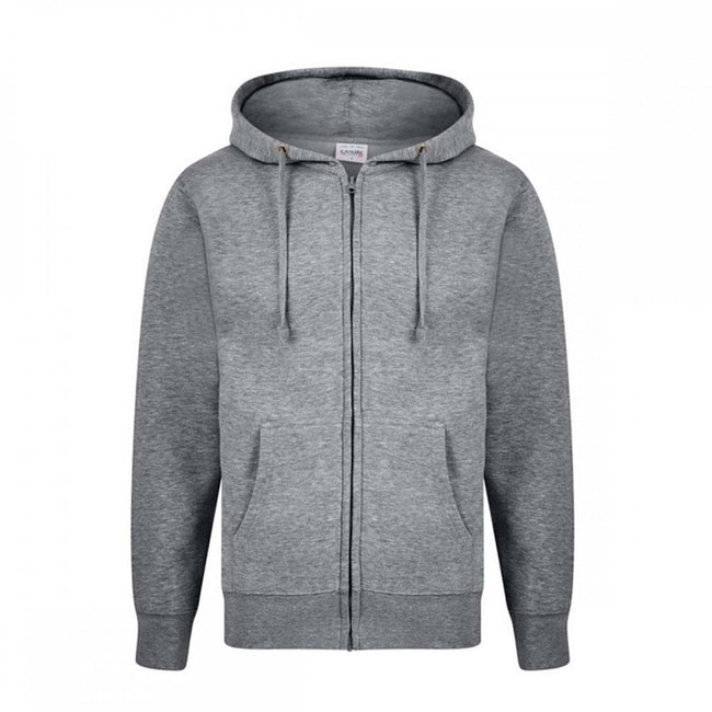 Sport Gray - Front - Casual Classic Mens Zip Hood