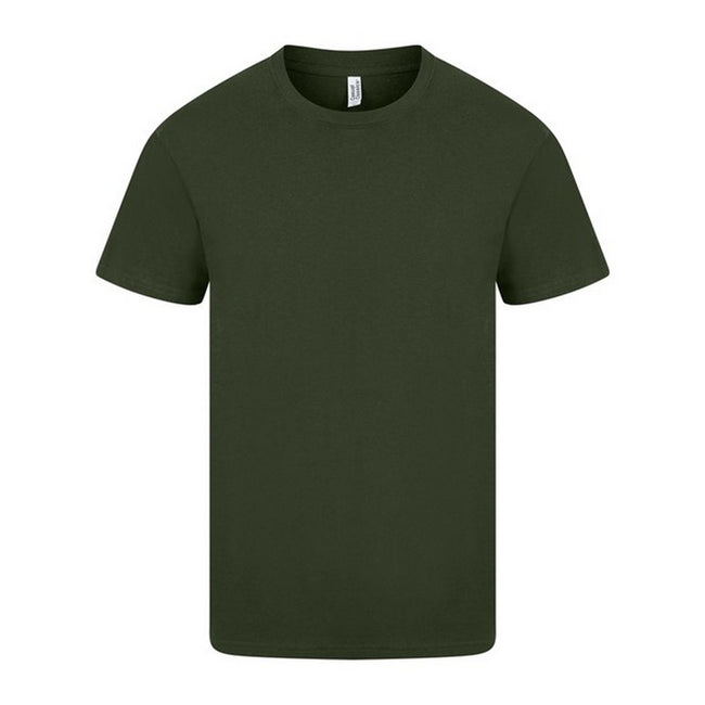 Forest Green - Front - Casual Classic Mens Ringspun Tee