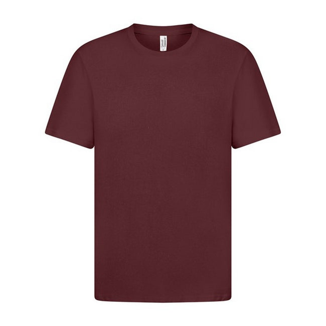 Maroon - Front - Casual Classic Mens Ringspun Tee