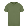 Military Green - Front - Casual Classic Mens Ringspun Tee