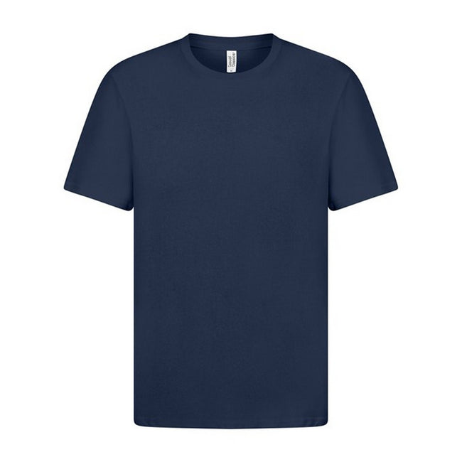 Navy - Front - Casual Classic Mens Ringspun Tee