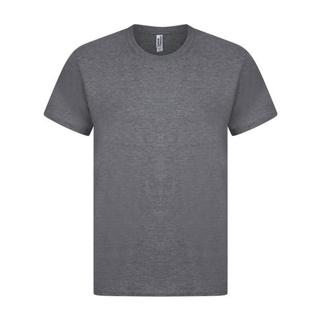 Charcoal - Front - Casual Classic Mens Ringspun Tee