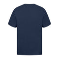 Navy - Side - Casual Classic Mens Ringspun Tee