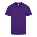 Purple - Front - Casual Classic Mens Ringspun Tee