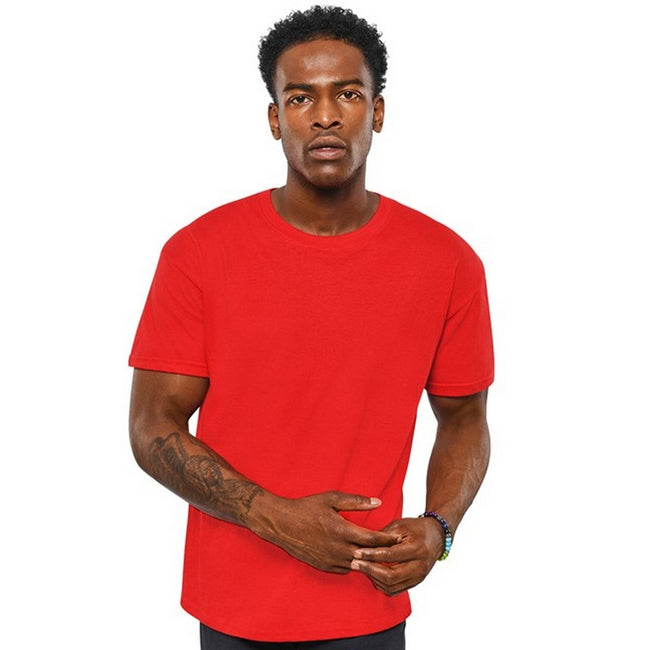 Red - Back - Casual Classic Mens Ringspun Tee