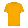Yellow - Front - Casual Classic Mens Ringspun Tee