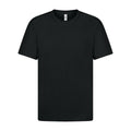 Black - Front - Casual Classic Mens Ringspun Tee