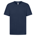 Navy - Front - Casual Classics Mens Premium Ringspun Tee