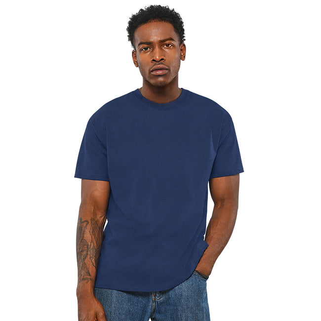 Navy - Back - Casual Classics Mens Premium Ringspun Tee