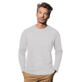 Heather Gray - Back - Stedman Mens Classic Long Sleeved Tee