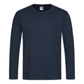 Blue Midnight - Front - Stedman Mens Classic Long Sleeved Tee