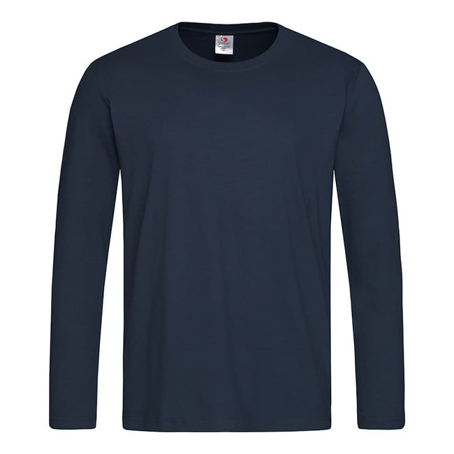 Blue Midnight - Front - Stedman Mens Classic Long Sleeved Tee