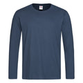 Navy - Front - Stedman Mens Classic Long Sleeved Tee