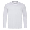 White - Front - Stedman Mens Classic Long Sleeved Tee