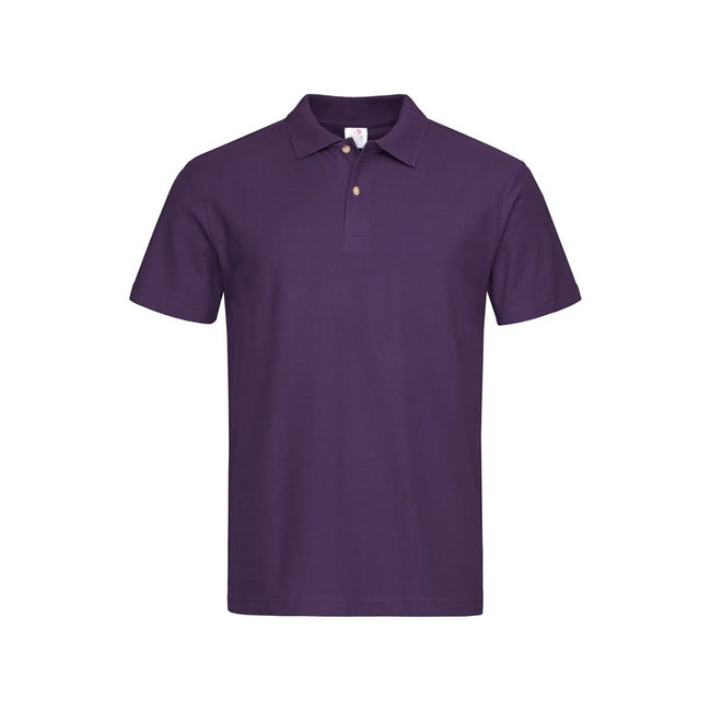 Deep Berry - Front - Stedman Mens Cotton Polo