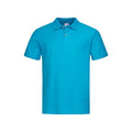 Ocean Blue - Front - Stedman Mens Cotton Polo
