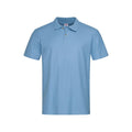 Light Blue - Front - Stedman Mens Cotton Polo