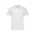 White - Front - Stedman Mens Cotton Polo