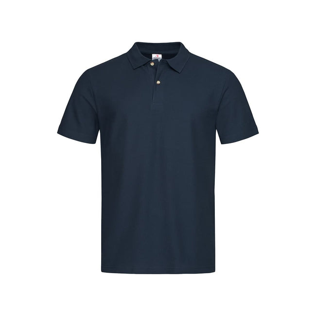 Blue Midnight - Front - Stedman Mens Cotton Polo