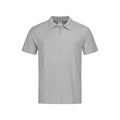 Heather Gray - Front - Stedman Mens Cotton Polo