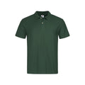 Bottle Green - Front - Stedman Mens Cotton Polo
