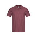 Burgundy Red - Front - Stedman Mens Cotton Polo