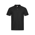 Black Opal - Front - Stedman Mens Cotton Polo