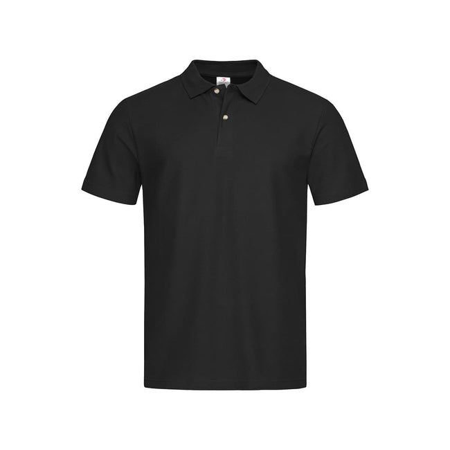 Black Opal - Front - Stedman Mens Cotton Polo