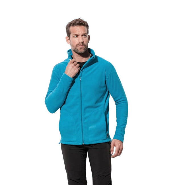 Hawaii Blue - Back - Stedman Mens Active Full Zip Fleece