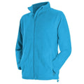 Hawaii Blue - Side - Stedman Mens Active Full Zip Fleece