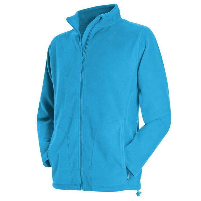 Hawaii Blue - Side - Stedman Mens Active Full Zip Fleece
