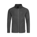 Gray Steel - Front - Stedman Mens Active Full Zip Fleece
