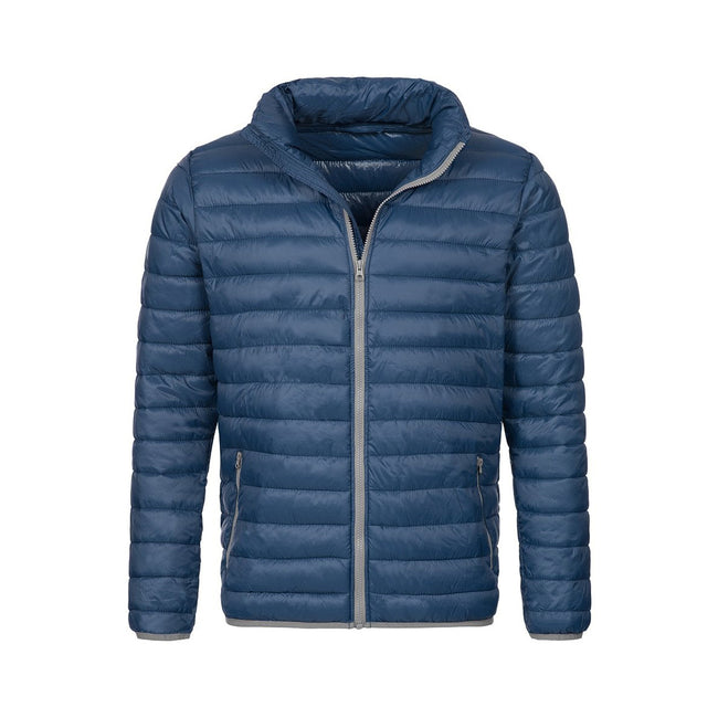 Dark Blue - Front - Stedman Mens Active Padded Jacket