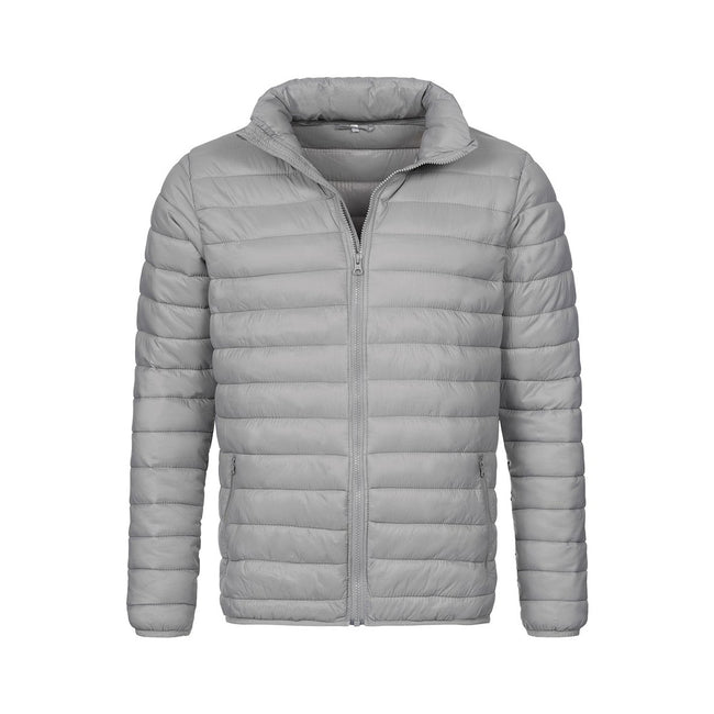 Light Gray - Front - Stedman Mens Active Padded Jacket