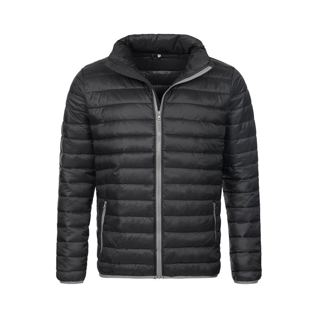 Black Opal - Front - Stedman Mens Active Padded Jacket