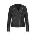 Black Opal - Front - Stedman Womens-Ladies Active Biker Jacket