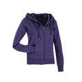 Deep Berry - Side - Stedman Womens-Ladies Active Zip Hood