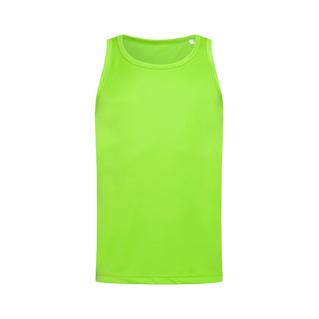 Kiwi Green - Front - Stedman Mens Active Poly Sports Vest