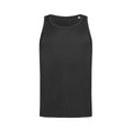 Black Opal - Front - Stedman Mens Active Poly Sports Vest