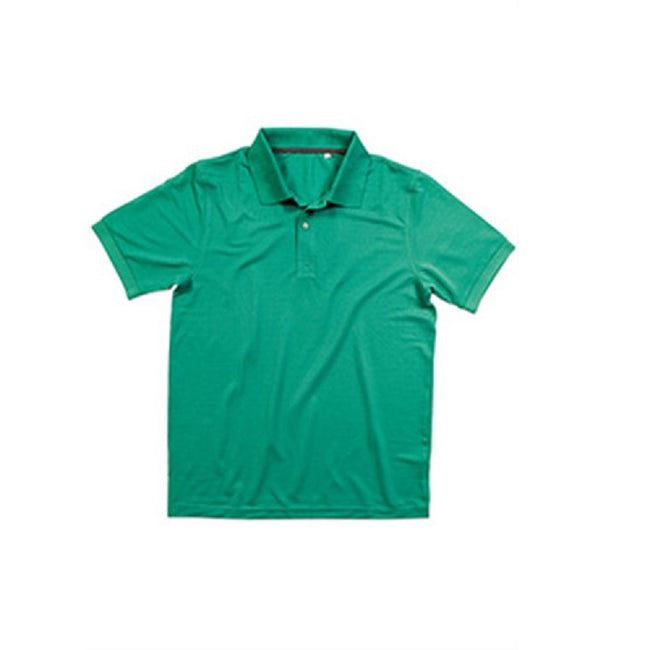 Bahama Green - Front - Stedman Mens Active Pique Polyester Polo