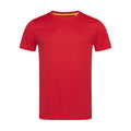 Crimson Red - Front - Stedman Mens Set In Mesh T-Shirt
