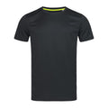 Black Opal - Front - Stedman Mens Set In Mesh T-Shirt