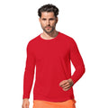 Crimson Red - Back - Stedman Mens Active 140 Long Sleeved Tee