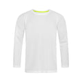 White - Front - Stedman Mens Active 140 Long Sleeved Tee