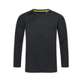 Black Opal - Front - Stedman Mens Active 140 Long Sleeved Tee