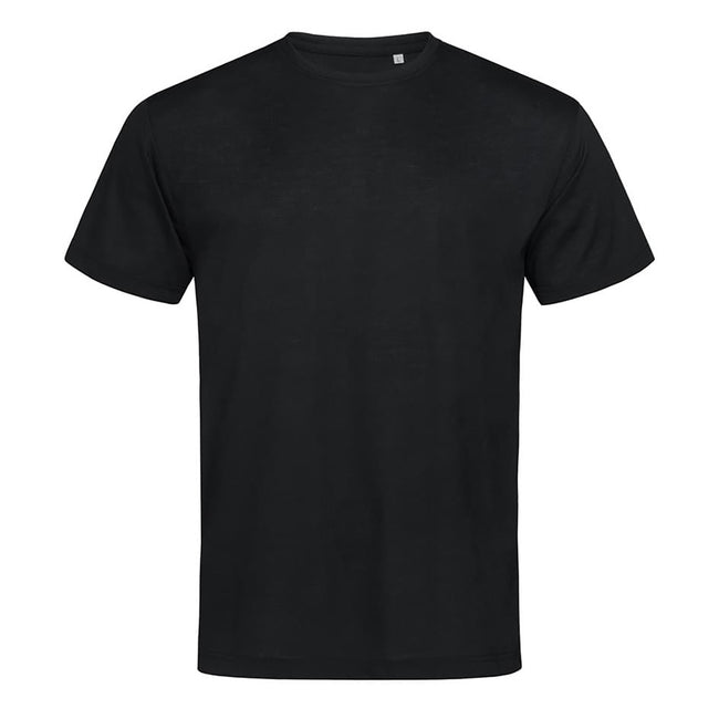 Black Opal - Front - Stedman Mens Active Cotton Touch Tee