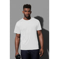 White - Back - Stedman Mens Active Cotton Touch Tee