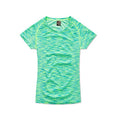 Kiwi Green Melange - Front - Stedman Womens-Ladies Active Seamless Raglan Tee