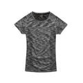 Black Opal Melange - Front - Stedman Womens-Ladies Active Seamless Raglan Tee